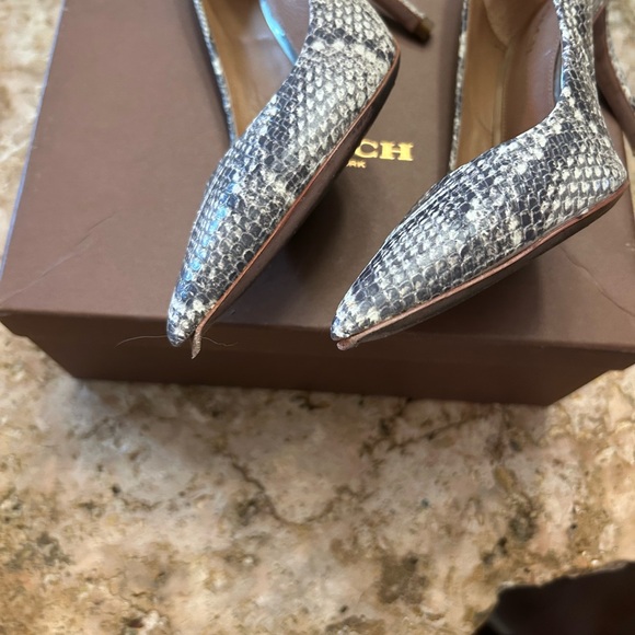 Coach Snakeskin Heels Size 6 - Picture 5 of 8